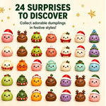 Christmas Advent Calendar Squishy Toy Set