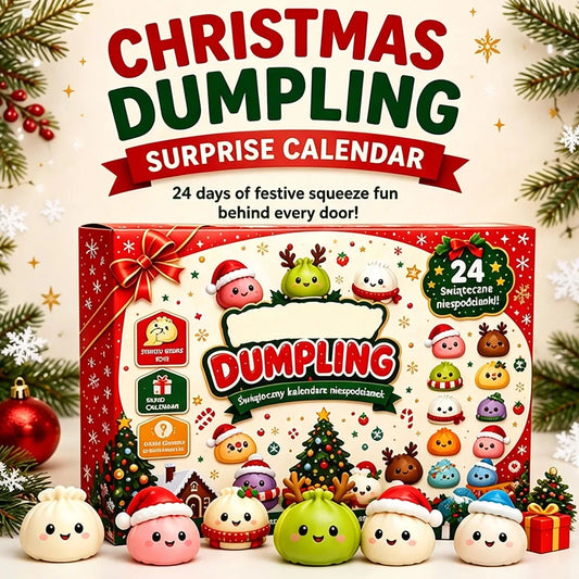 Christmas Advent Calendar Squishy Toy Set