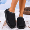 Fleece Lined Woven Winter Slippers