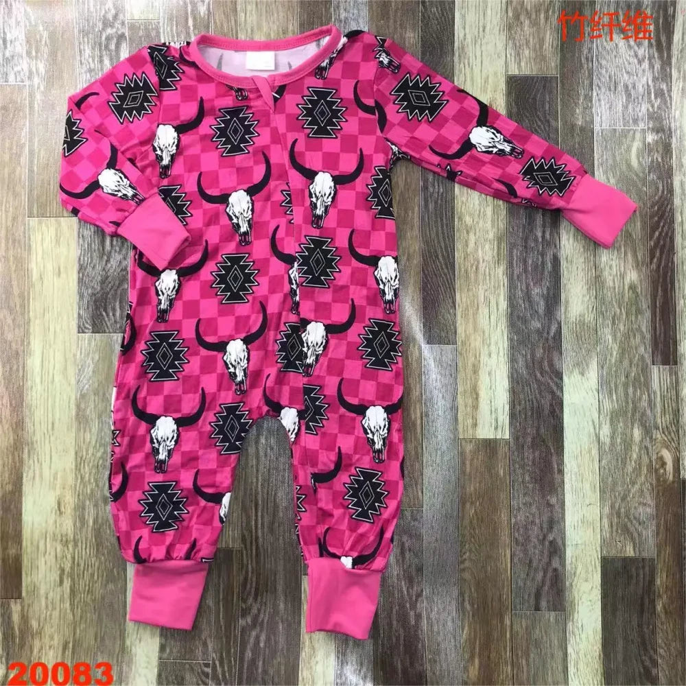 Cartoon Bamboo Fiber Baby Romper