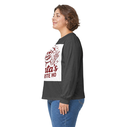 Santa's Favorite Ho Long Sleeve Tee — Funny Skull Christmas Shirt